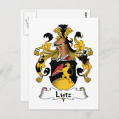 Lutz Familienwappen Postkarte (Vorne/Hinten)