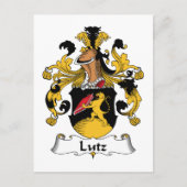Lutz Familienwappen Postkarte (Vorderseite)