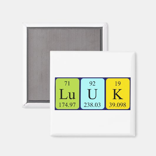 Luuk Periodenmagnet Magnet (Vorderseite/Rückseite)