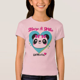 LUV4Pandas Herz-u. Lächeln-Pandababydoll-T - Shirt