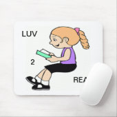 LUV 2 READ MOUSEPAD (Mit Mouse)