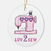 Luv 2 Sew Keramik Ornament (Links)