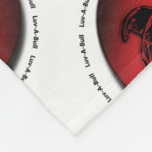 Luv-A-Bull American Bulldog Pit Bull Heart Fleecedecke (Ecke)