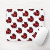 Luv-A-Bull American Bulldog Pit Bull Heart Mousepad (Mit Mouse)