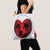 Luv-A-Bull American Bulldog Pit Bull Heart Tasche (Von Nahem)