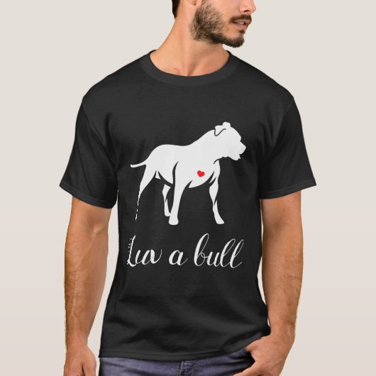 Luv A Bull Pitbull Dog T-Shirt (Vorderseite)