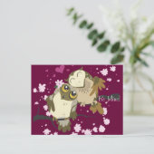 Luv Birds~postcard Postkarte (Stehend Vorderseite)