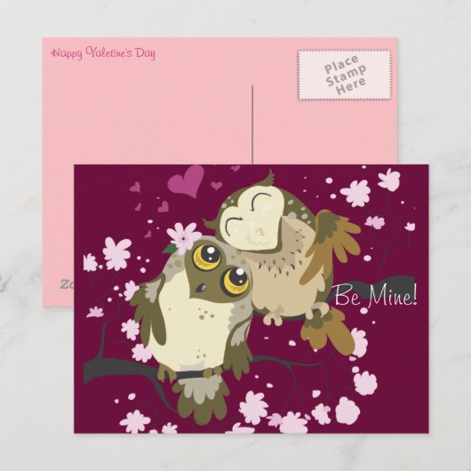 Luv Birds~postcard Postkarte (Vorne/Hinten)