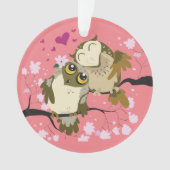 Luv Birds Round Ornament (Vorderseite)