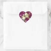 Luv Birds~uhherzkleber Herz-Aufkleber (Tasche)