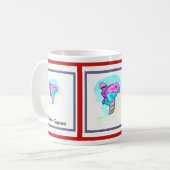 Luv bis Snowboard - Kaffeetasse (Vorderseite Links)