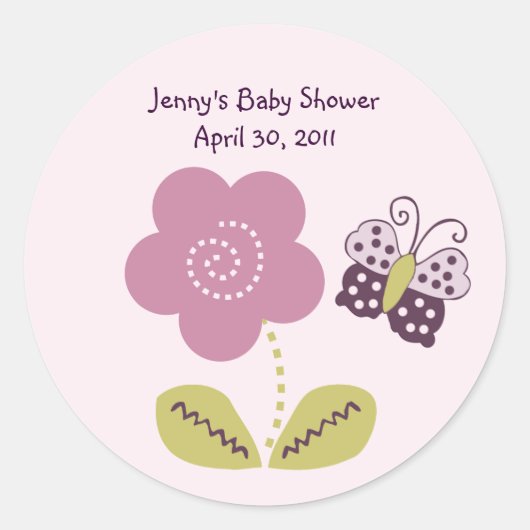 Luv Bug/Ladybug/Butterfly2-Aufkleber/Etikett/Siege Runder Aufkleber (Vorderseite)