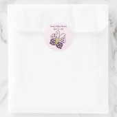 Luv Bug/Ladybug/Schmetterlingssticker/Etikett/Sieg Runder Aufkleber (Tasche)