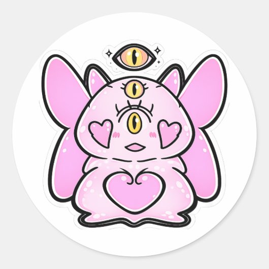 Luv der Kageko Fantasy Kreatur Aufkleber (Vorderseite)