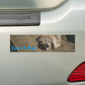 Luv-EIN-Mops Autoaufkleber (Auf Auto)