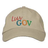 Luv Gov Bestickte Kappe (Vorderseite)