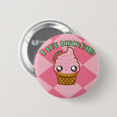 Luv I Eiscreme! Button (Vorne & Hinten)