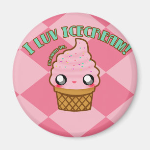 Luv I Eiscreme! Magnet