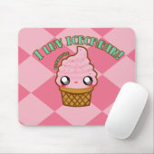 Luv I Eiscreme! Mousepad (Mit Mouse)