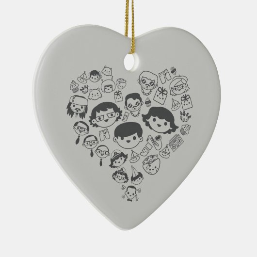 Luv Keramik Ornament (Rechts)