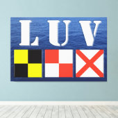 LUV MARINE STYLE 40x60 Leinwanddruck (Insitu (Holzboden))