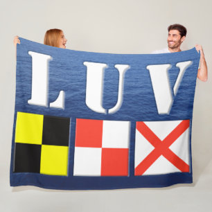 LUV MARINE STYLE FLEECEDECKE