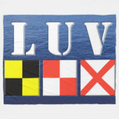 LUV MARINE STYLE FLEECEDECKE (Vorderseite (Horizontal))