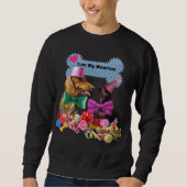 Luv My Weenies Black Sweatshirt Men/Women (Vorderseite)