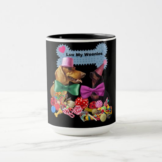 Luv My Weenies Coffee Tasse (Zentrum)