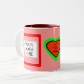 LUV SIE MAMA ZWEIFARBIGE TASSE (Vorderseite Links)