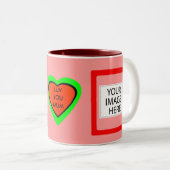 LUV SIE MAMA ZWEIFARBIGE TASSE (VorderseiteRechts)