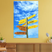 LUV TRAVEL 32x48 Leinwanddruck (Insitu (Wohnzimmer))