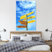 LUV TRAVEL 32x48 Leinwanddruck (Insitu (Schlafzimmer))