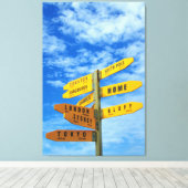 LUV TRAVEL 32x48 Leinwanddruck (Insitu (Holzboden))