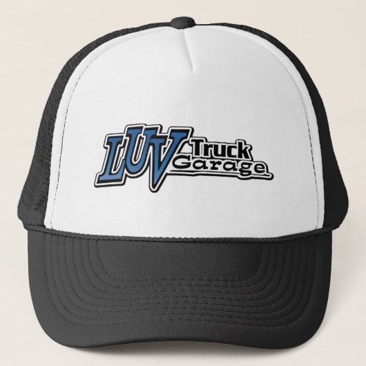 Luv Truck Garage Logo Trucker Hat Truckerkappe (Vorderseite)