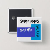 Luv U ❤️ Luv ich quadratisches Abzeichen manchmal… Button (Vorne & Hinten)