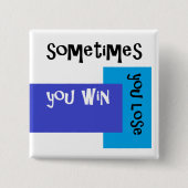 Luv U ❤️ Luv ich quadratisches Abzeichen manchmal… Button (Vorderseite)