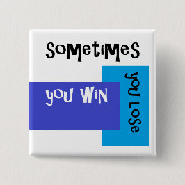 Luv U ❤️ Luv ich quadratisches Abzeichen manchmal… Button