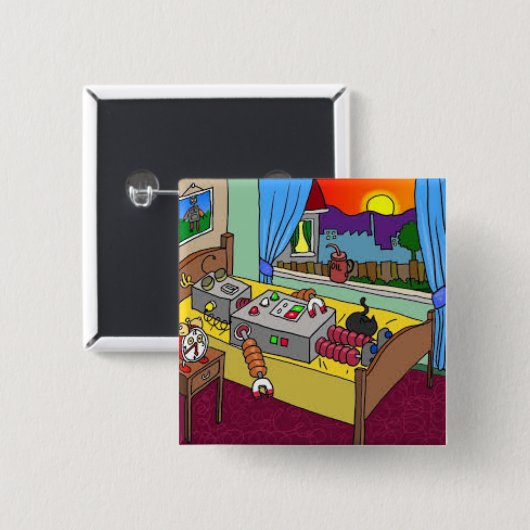 Luv U ❤️ Luv ich Robbie Button (Vorne & Hinten)