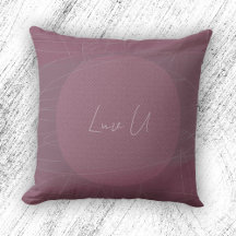 Luv U - Rose Trendy Moderne Gekritzelte Linien