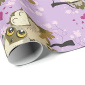 Luv-Wulstbäume begraben eine Feder Geschenkpapier (Rolleneckpunkt)