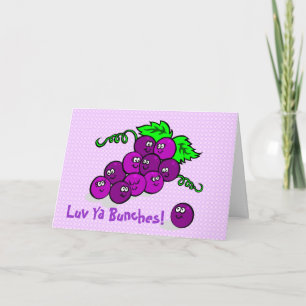 Luv Ya Bunches! Dankeskarte