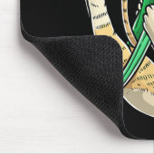 Luvaerialmal Aerial Cat Yoga , Klein, Schwarz Mousepad (Ecke)