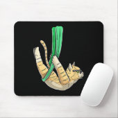 Luvaerialmal Aerial Cat Yoga , Klein, Schwarz Mousepad (Mit Mouse)