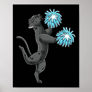 Luvcheermal Cheerleading Panther Cheerleader Jubel Poster