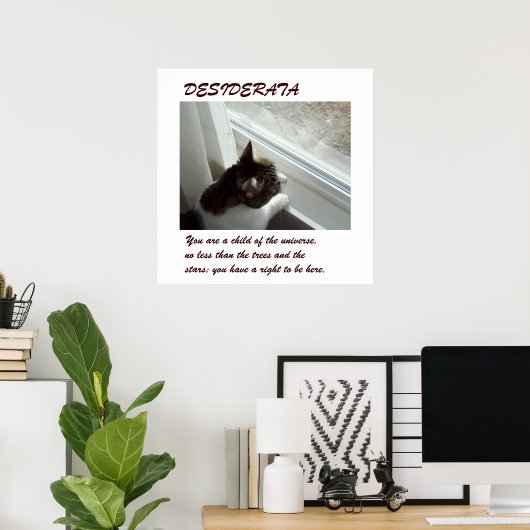 Luvlee's Window DESIDERATA Poster (Heimbüro)