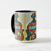 LUVMUG™ Dawn- LUVYBZ® Liebe gibt Kaffeecup Tasse (Vorderseite Links)