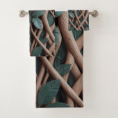 Luwung-Baum-Relief Badhandtuch Set (Insitu)