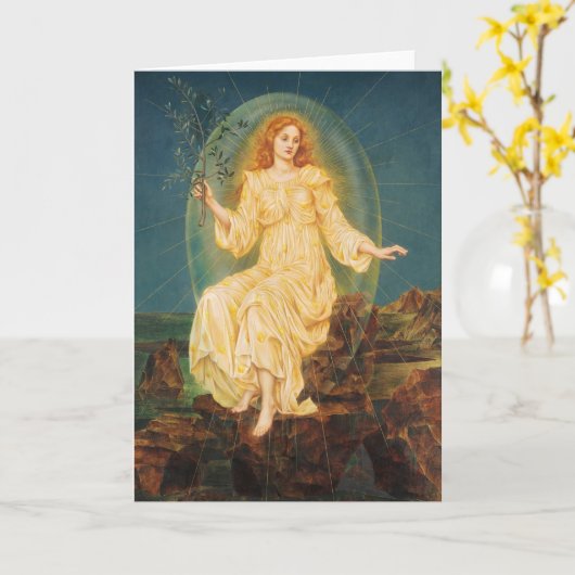 Lux auf Tenebris | Evelyn De Morgan Karte (Gelbe Blume)