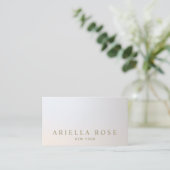 Lux Beruflich Silver Gray Gradient Visitenkarte (Stehend Vorderseite)